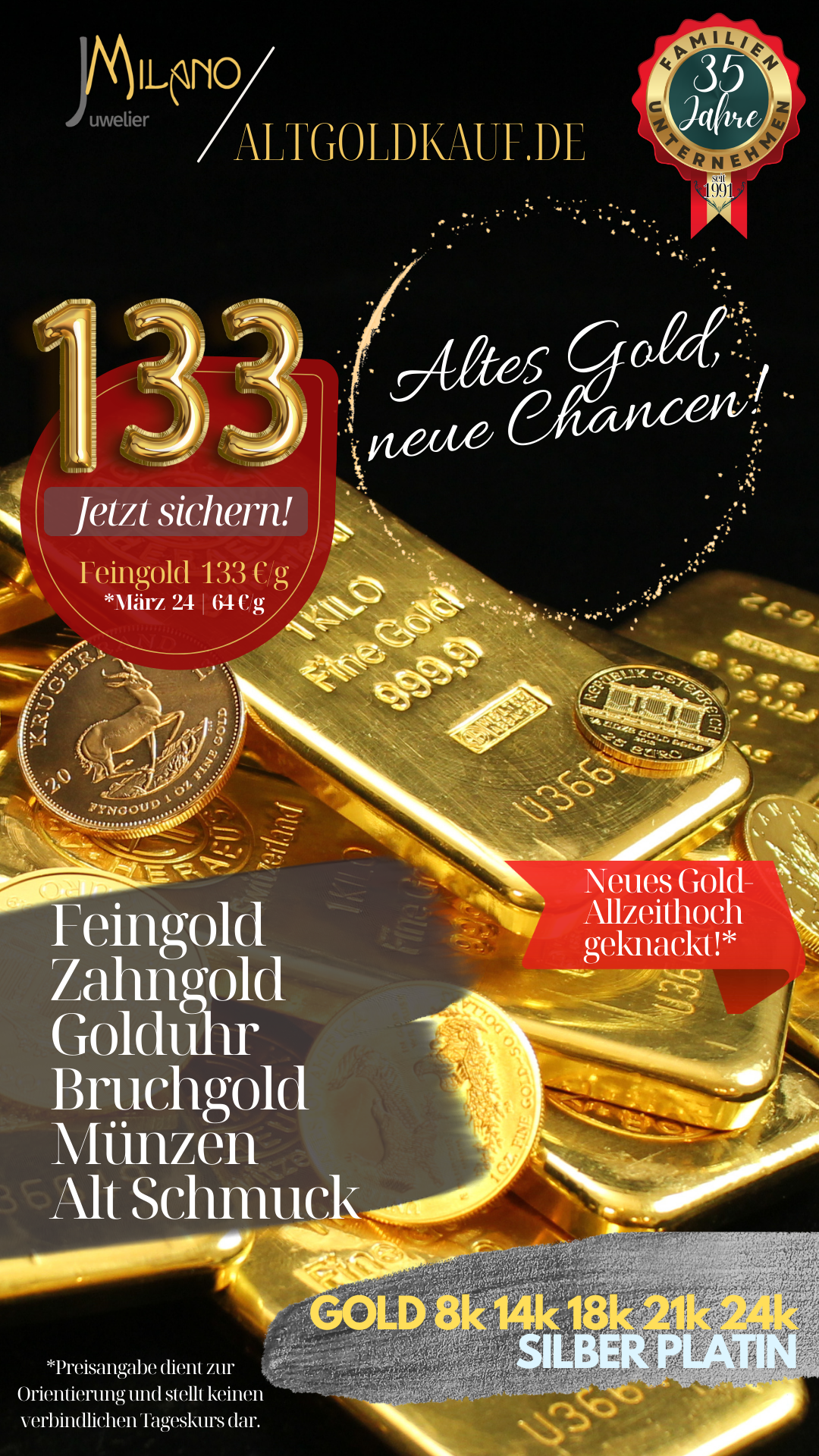 Goldankauf, service, altgold, Ankauf