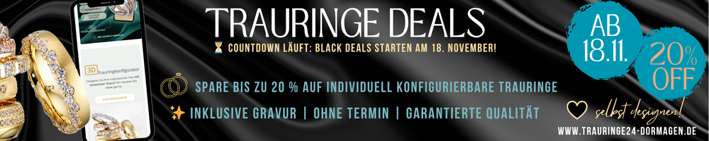 Black Deals Trauringe – Jetzt konfigurieren und sparen
