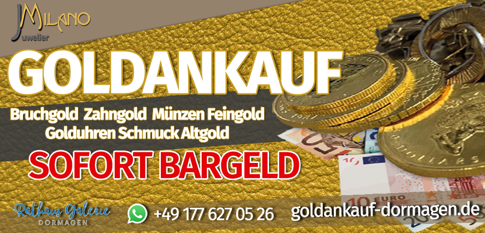 Goldankauf zum aktuellen Rekordpreis. Altgold zum Tageskurs zu Geld machen. 