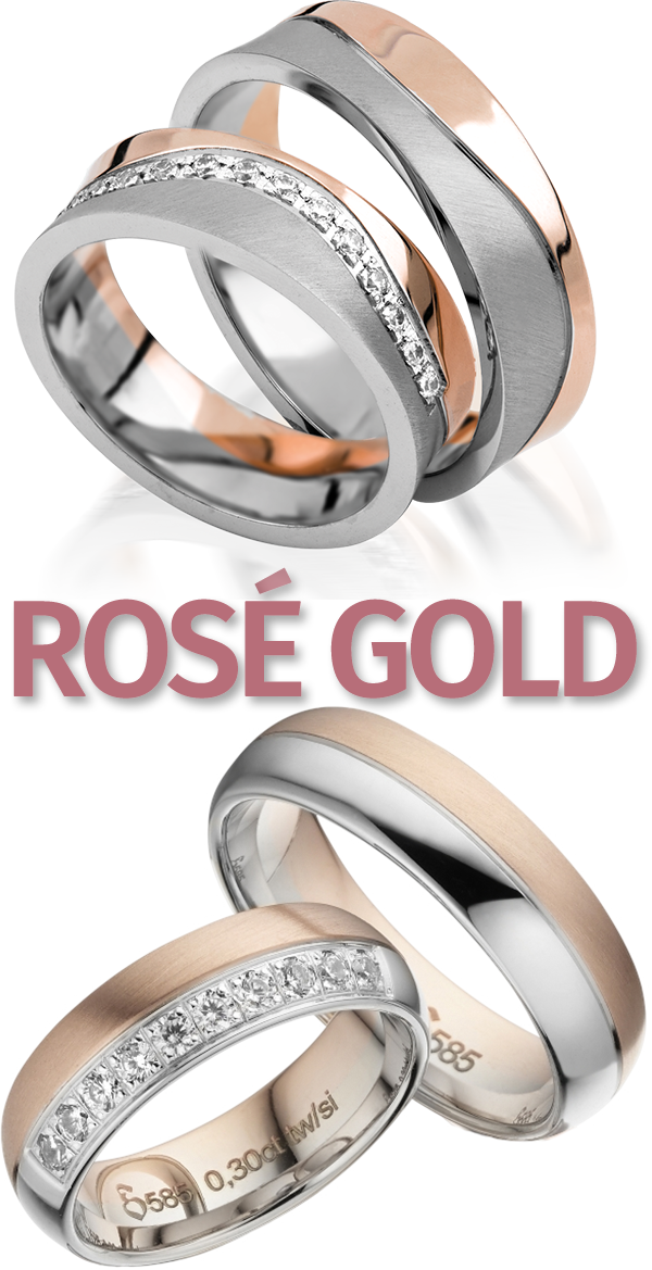 Trauringe Roségold Dormagen – Eheringe in 333, 585 und 750 Karat