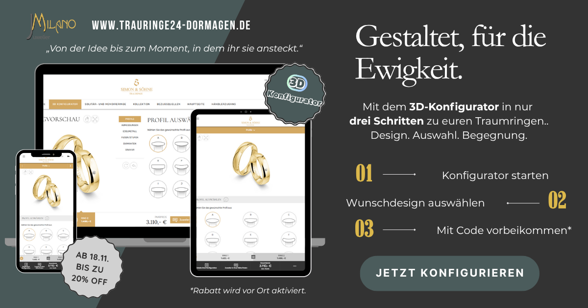 trauringe Dormagen, eheringe, trauringkonfigurator, heirat